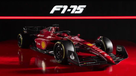 フェラーリ、新車F1-75を発表