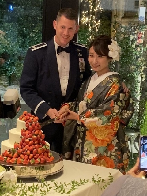 20191222米空軍中佐「靖国神社で神前結婚式をさせて頂き大変光栄でした。命をかけた方々を充分理解しました」