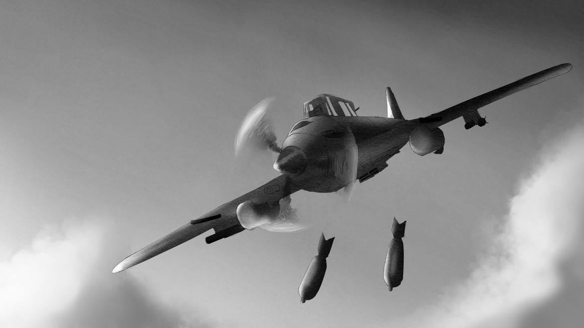 ミリタリーな人 物 他の色々な物を描くためのブログ ミリタリー関連 Ww2の戦闘機 攻撃機 爆撃機を描く