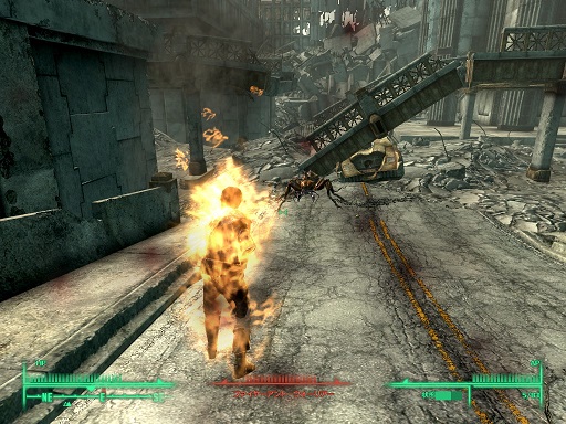Fallout３これが噂の初見殺しクエスト 火だるまになってもカモン アリ オープンワールドゲームな日常