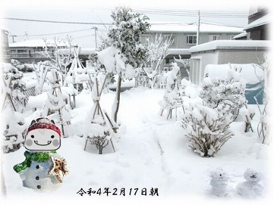 えちゴン坊やの雪だるま