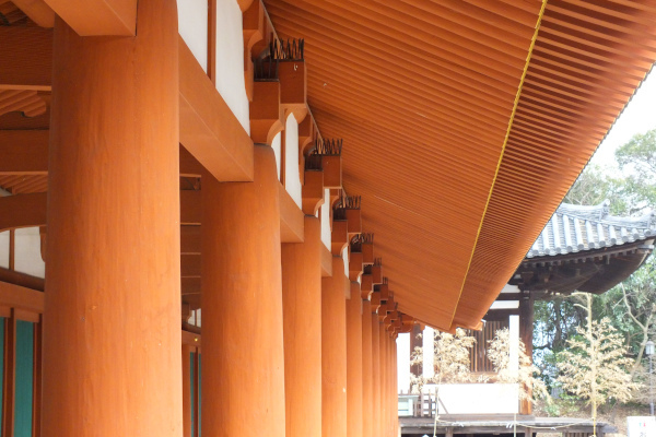奈良　薬師寺　回廊　の画像