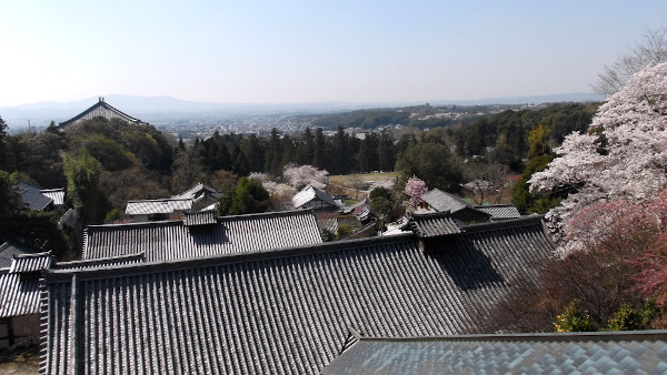 奈良公園　東大寺 二月堂から奈良市街の眺め　画像