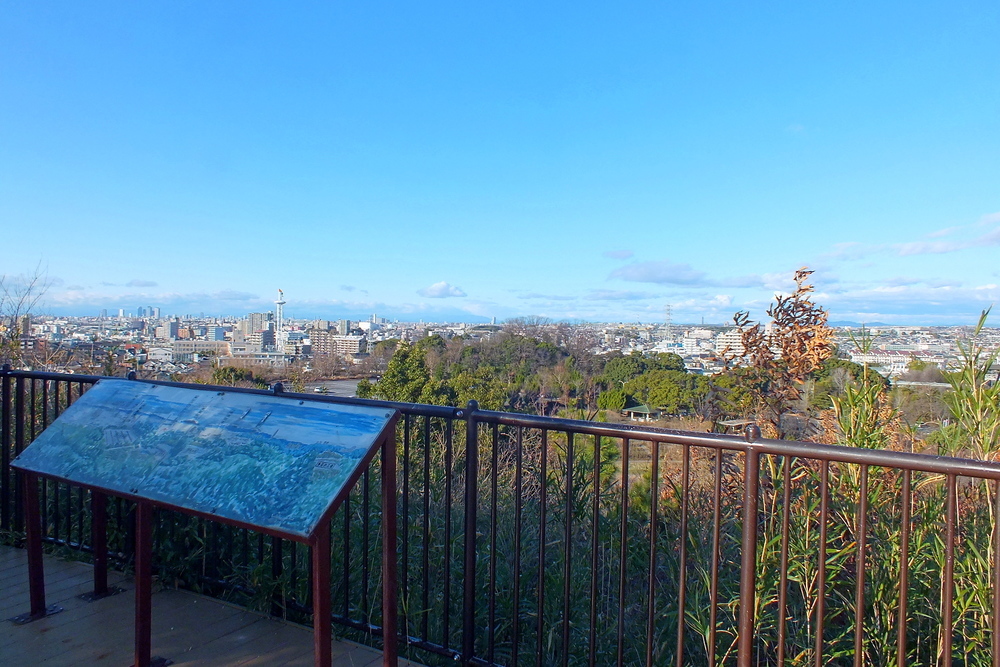 大高緑地の展望台から名古屋市街の眺め1