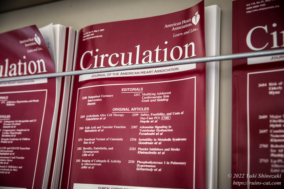 2007年5月発行の論文誌Circulation （American Heart Association)