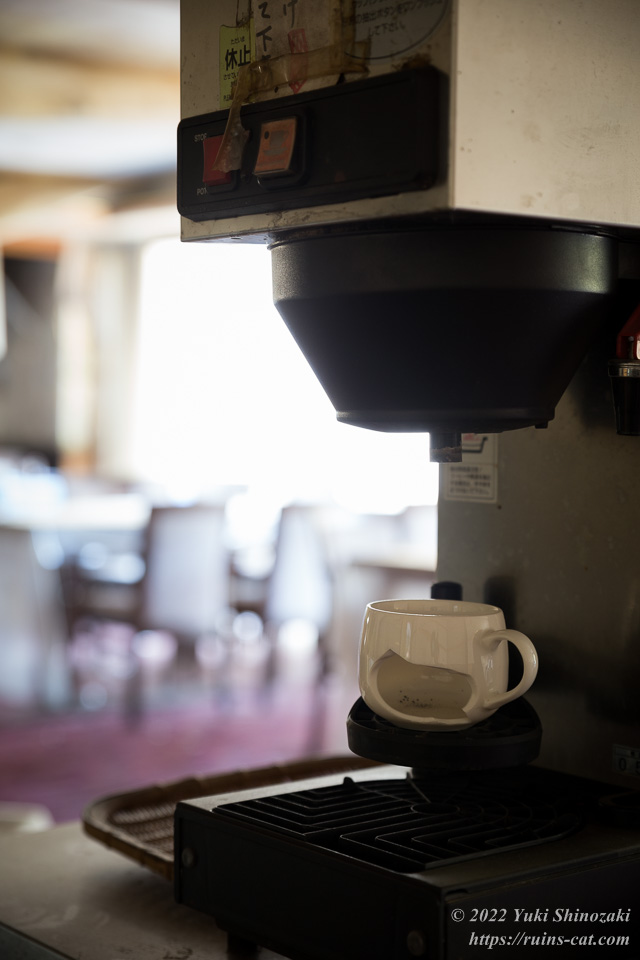 レストラン桃山内のコーヒーメーカー