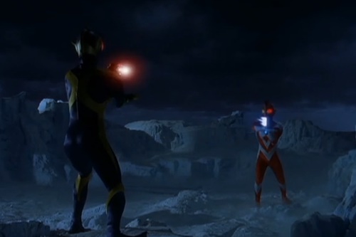 ウルトラマンゼアスが戦闘ロボットのシャドーにやられる、ヒーロー敗北