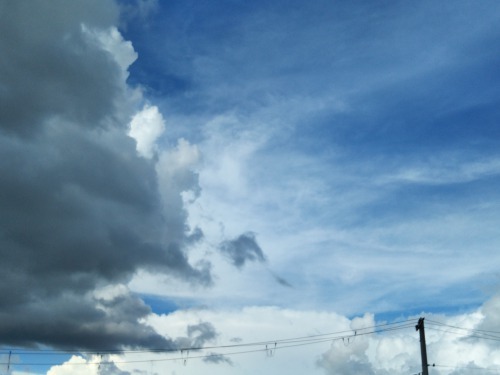 青空と黒雲